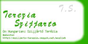 terezia szijjarto business card